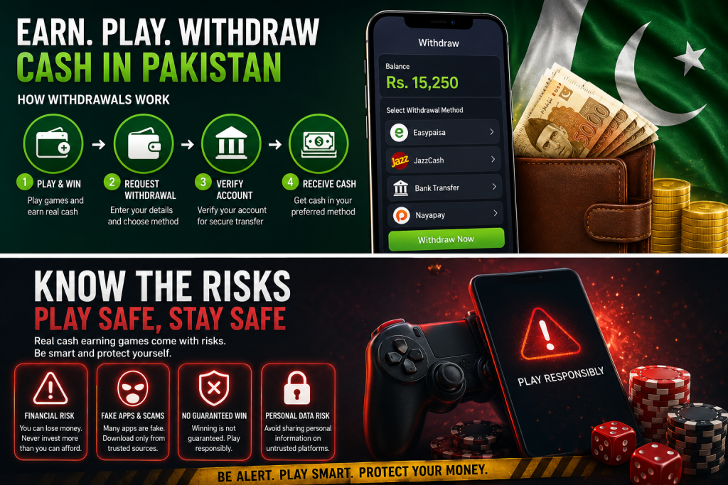 Real Cash Earning Games In Pakistan 2026