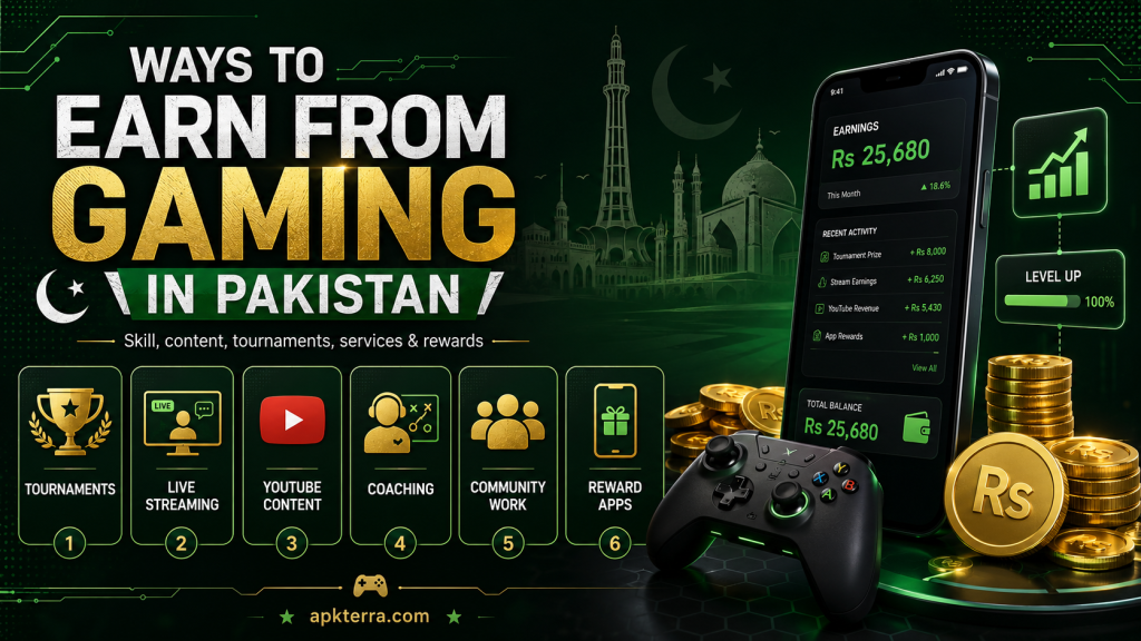 Money Earning Games in Pakistan 2026 - 10 Ways Gaming Can Create Income 1 money earning games in pakistan